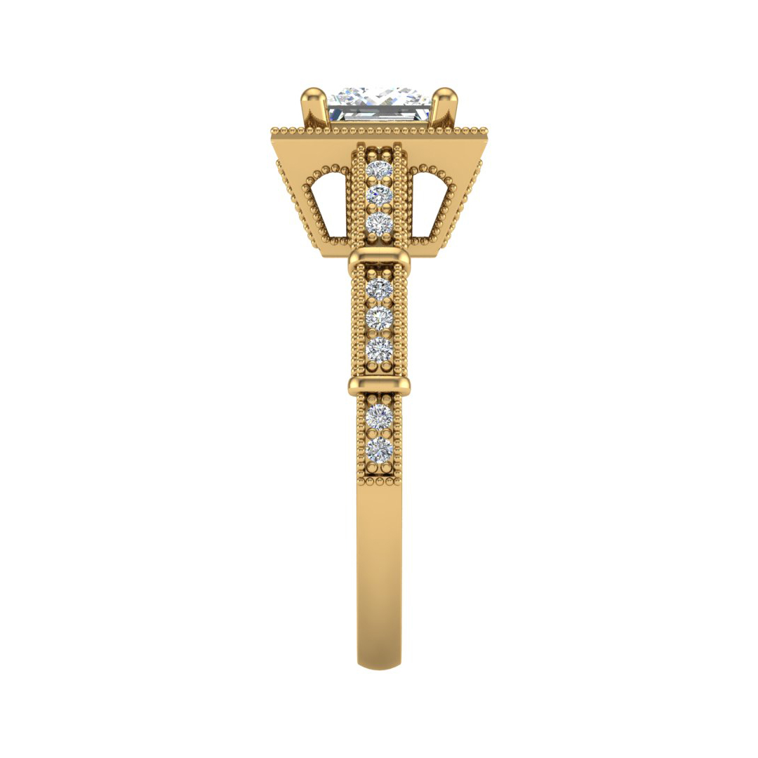 Evie Halo Engagement Ring